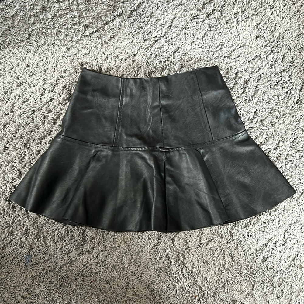 Blank NYC Leather Skirt